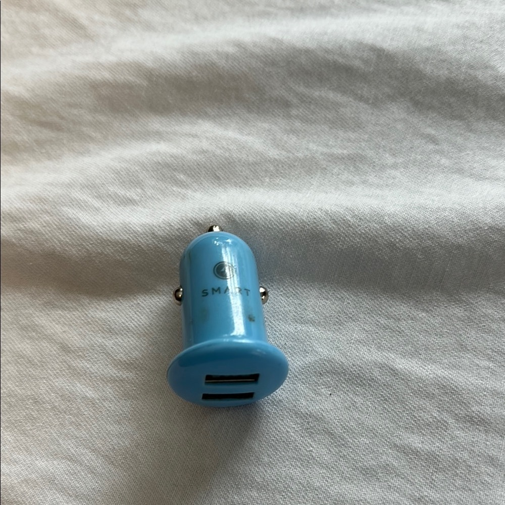 Blue Dual USB Car Charger